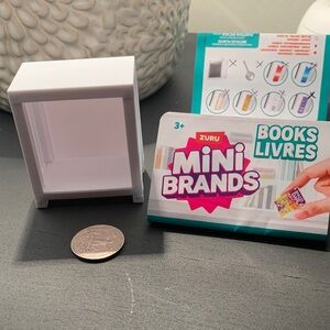 Zuru Mini Brands Books Display - White Mini Shelf. New in packaging